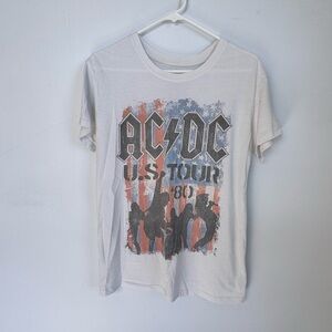 AC/DC US Tour Graphic Band Tee Size Medium
